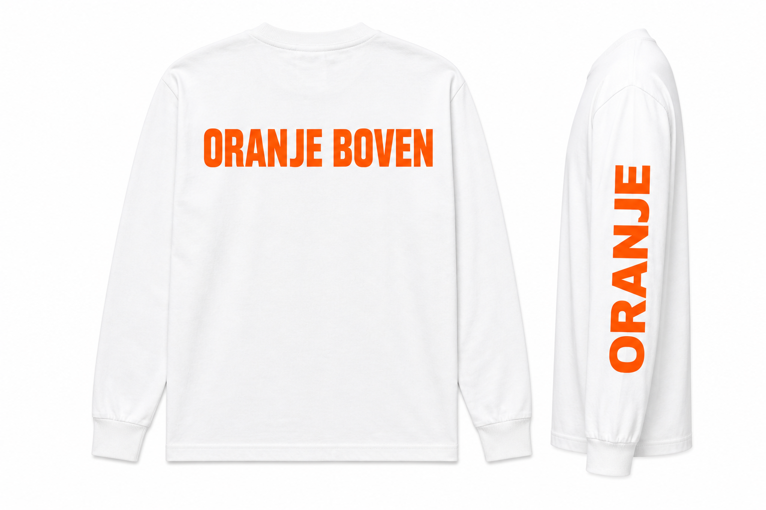 Oranje Boven Longsleeve – Unisex Statement longsleeve in Meerdere Kleuren - wk.